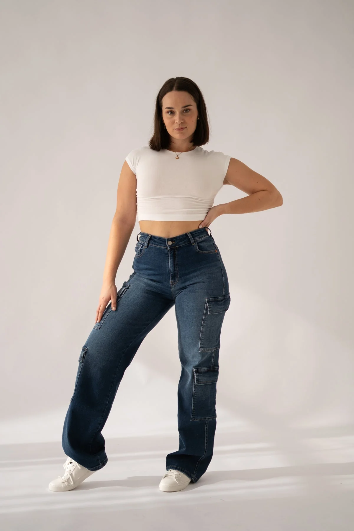 Sweatpant Cargo Jeans - Image 3