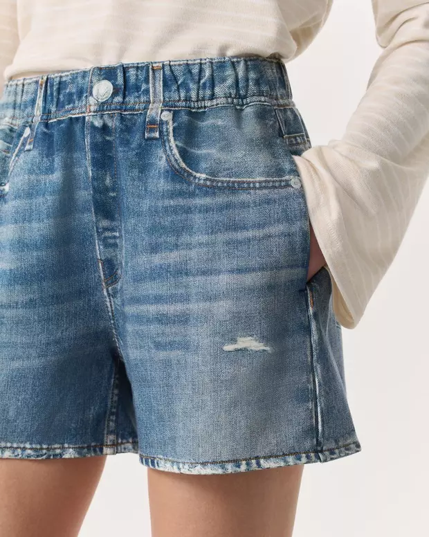 Denim Sweatshorts - Image 4