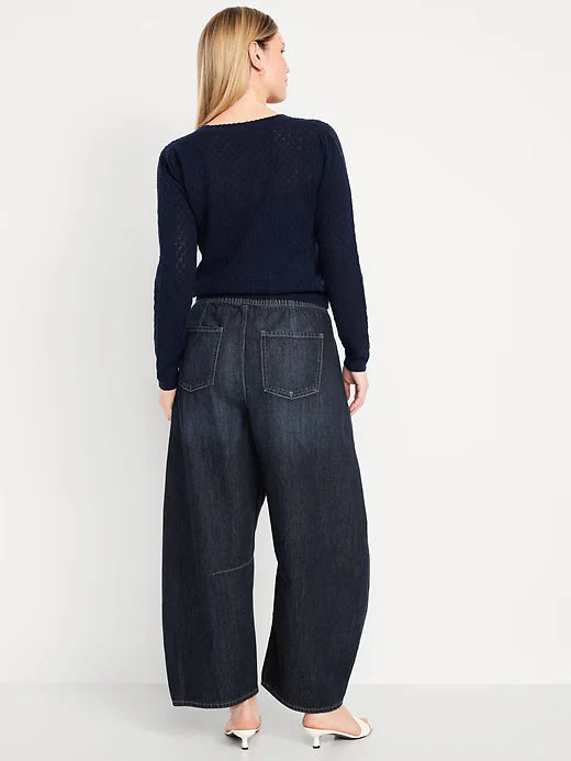 High Waist Barrel Jeans - Image 11