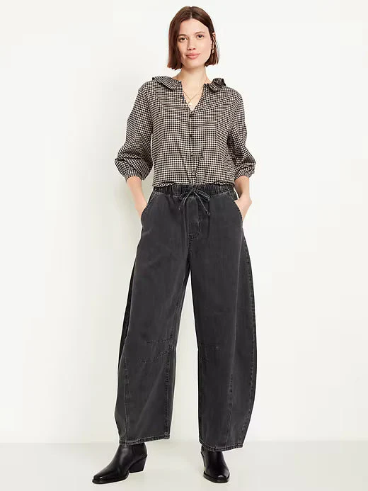 High Waist Barrel Jeans - Image 4