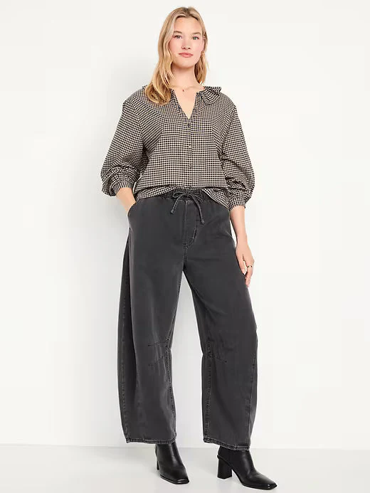 High Waist Barrel Jeans - Image 6