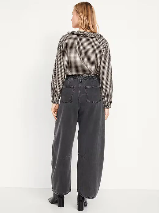 High Waist Barrel Jeans - Image 7