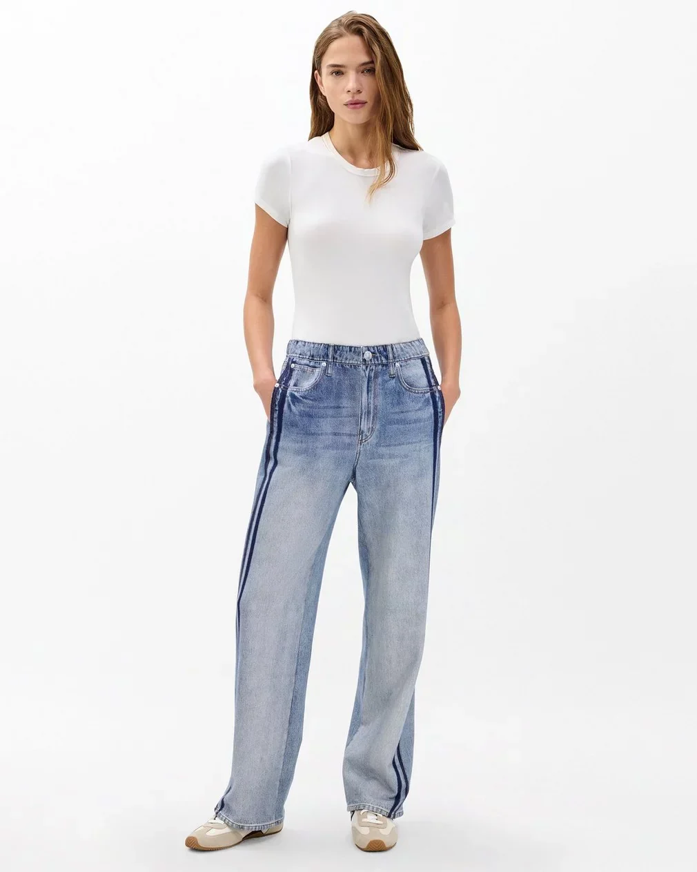 Two-Stripe Sweatpant Jeans - Image 6