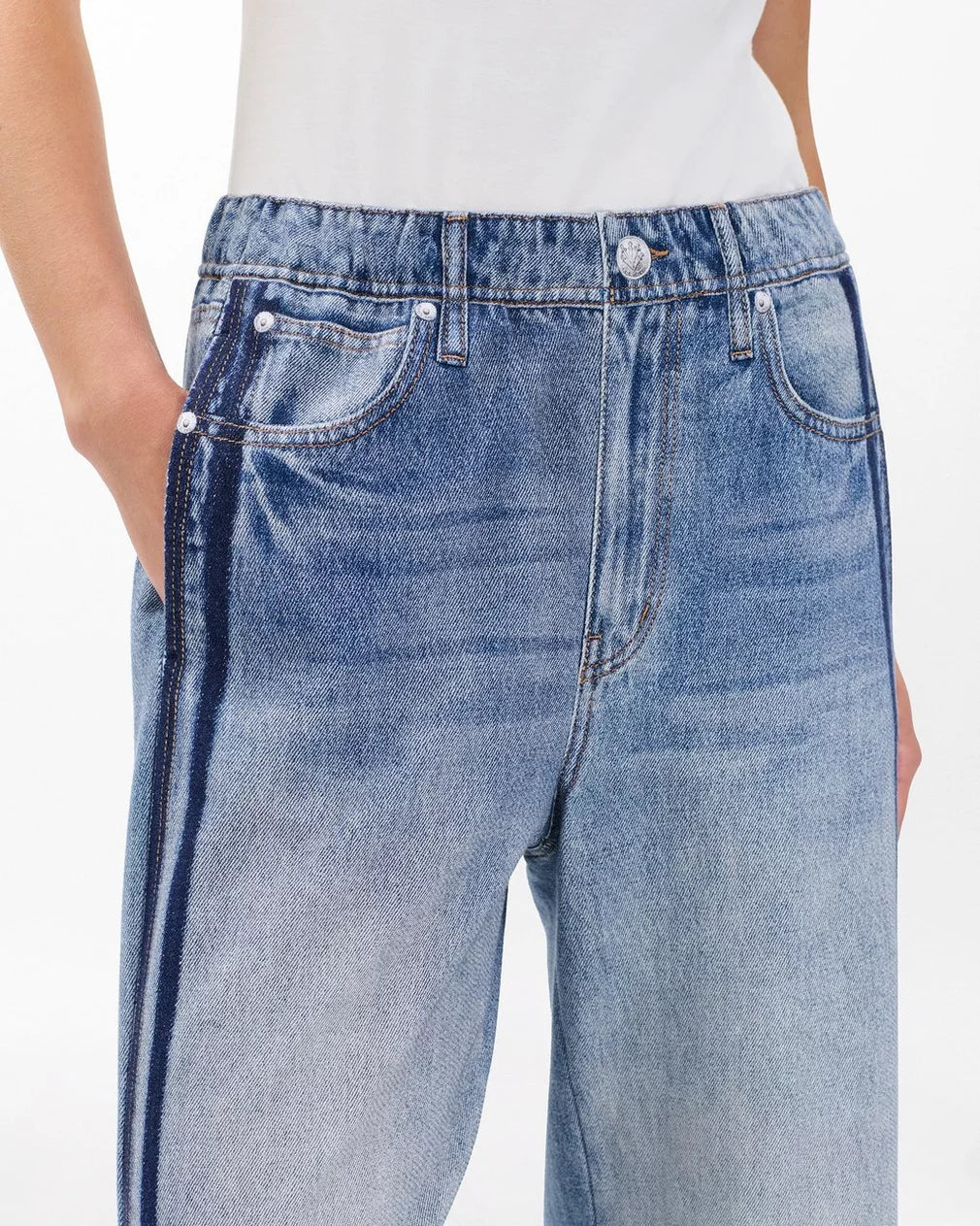 Two-Stripe Sweatpant Jeans - Image 9