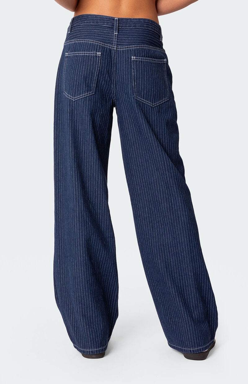 Striped Low Rise Jeans - Image 5