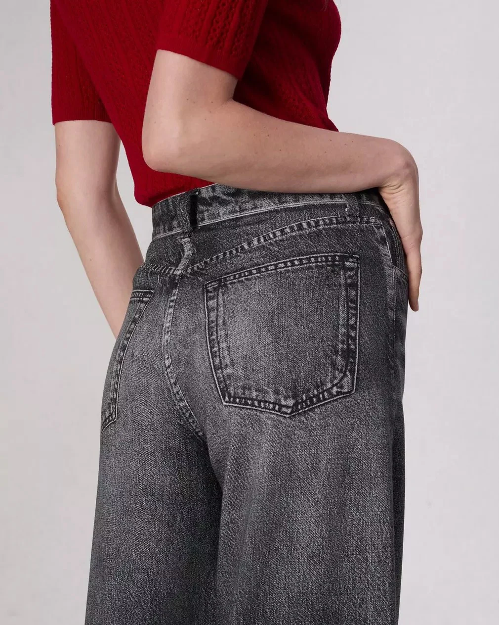 Black Sweatpant Jeans - Image 3