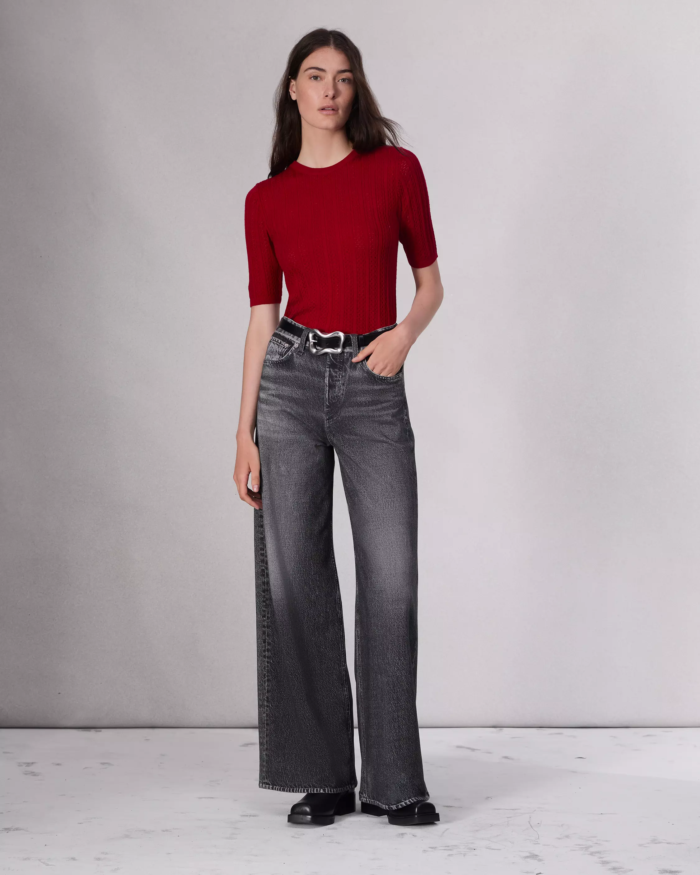 Wide Sweatpants Jeans - Image 6